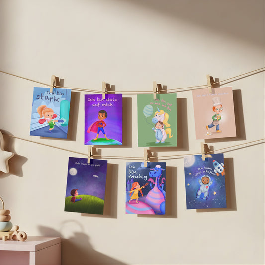 14 Kinder-Affirmationskarten